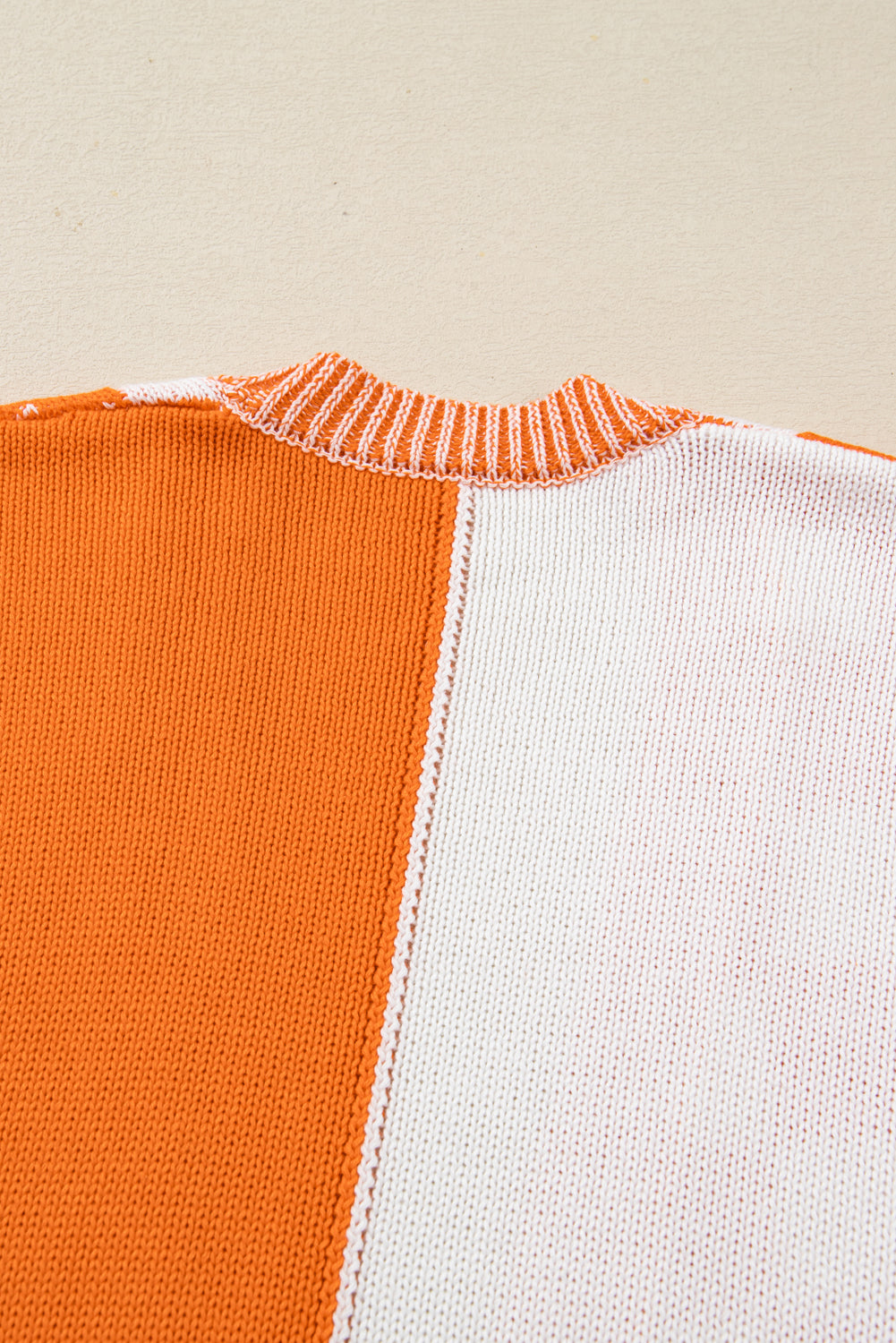 Orange Checkered Bubble Sleeve Drop Shoulder Open Cardigan Dear-Lover Dropshipping